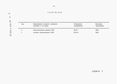 Состав альбома. Типовой проект 707-2-30с.94Альбом 7 Спецификации оборудования.      