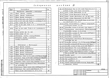 Состав альбома. Типовой проект 409-15-93с.86Альбом 4   Внутренние водопровод и канализация. Отопление и вентиляция