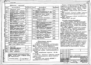 Состав альбома. Типовой проект 264-20-80Альбом 3 Чертежи электрооборудования, радио, связь и кинотехнология