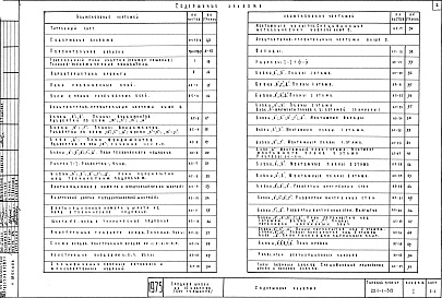 Состав альбома. Типовой проект 221-1-313Альбом 1  Архитектурно-строительные и технологические чертежи    