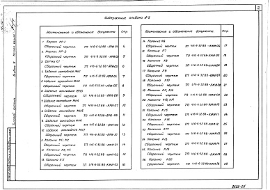 Состав альбома. Типовой проект 416-6-32.88Альбом 5 Строительные изделия