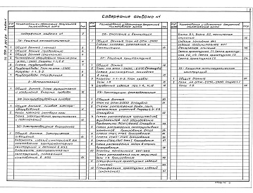Состав альбома. Типовой проект 709-9-101.89Альбом 1 Решения тепломеханические. Автоматизация. Электрооборудование силовое. Электроосвещение внутреннее. Отопление и вентиляция. Решения архитектурные. Конструкции железобетонные. Защита антикоррозионная конструкций     