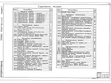 Состав альбома. Типовой проект 902-5-41.87Альбом 1 Пояснительная записка, технологические решения, конструкции железобетонные, конструкции металлические, теплотехнические и электротехнические решения, технологический контроль    