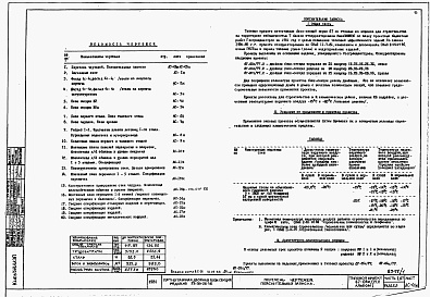 Состав альбома. Типовой проект 67-04с/77.2Альбом 0.1 Архитектурно-строительные чертежи ниже отм. 0.000. Архитектурно-строительные, санитарно-технические и электротехнические чертежи выше отм. 0.000
