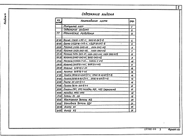 Состав альбома. Типовой проект 709-9-112.91Альбом 4 Строительные изделия     