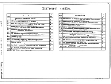 Состав альбома. Типовой проект 902-9-41.87Альбом 3 Архитектурно-строительная часть. Конструкции железобетонные и металлические     