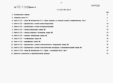 Состав альбома. Типовой проект 705-3-048.90Альбом 31 Сметы.