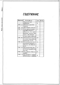 Состав альбома. Типовой проект 406-9-305.86Альбом 2. Тепловой контроль и автоматика.