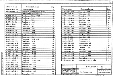 Состав альбома. Серия 3.407.1-143 ЖелезобетонныеВыпуск 8 Стальные конструкции опор. Рабочие чертежи 