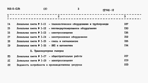 Состав альбома. Типовой проект 902-5-6.84Альбом 10 Сметы
