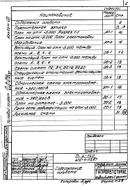 Состав альбома. Типовой проект 416-4-113.87Альбом 8 Проектная документация по переводу помещений подвала бытового корпуса на режим ПРУ