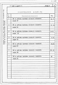 Состав альбома. Типовой проект 805-3-83.87Альбом 5 - Ведомости потребности в материалах.     