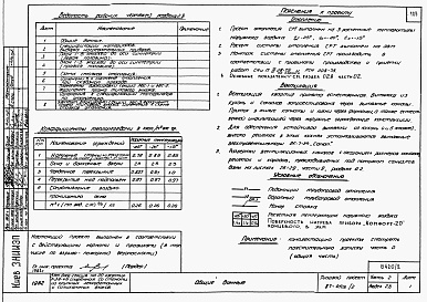 Состав альбома. Типовой проект 87-0108/2Альбом 2 Часть 1.86, 2,3,4,5,6 Архитектурно-строительные чертежи, отопление и вентиляция, водоснабжение и канализация, газоснабжение, электрооборудование, связь и сигнализация выше отм.0.000
