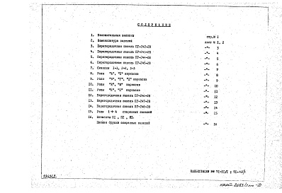 Состав альбома. Шифр НК-152 ГипсобетонныеАльбом 2 Дополнение