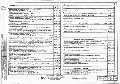 Состав альбома. Типовой проект 901-1-30Альбом 2 Часть 2 Архитектурно-строительная часть, отопление и вентиляция, указания по производству работ (вариант с панельными стенами)