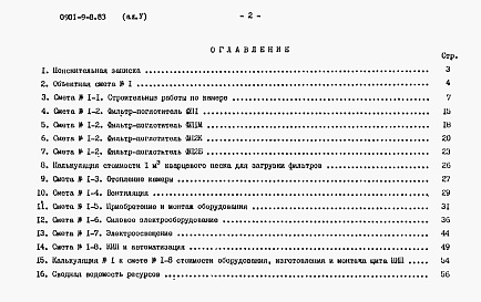 Состав альбома. Типовой проект 0901-9-8.83Альбом 5 Сметы    