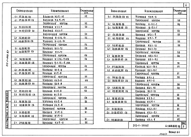 Состав альбома. Типовой проект 212-1-399.87Альбом 4 Изделия железобетонные и металлические