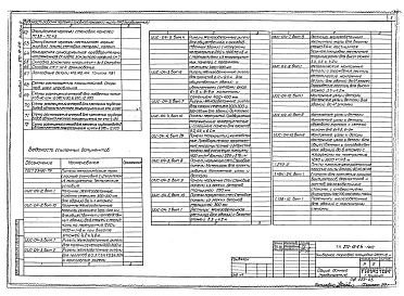 Состав альбома. Типовой проект 272-12-61сАльбом 3 Конструкции железобетонные (выше отм. 0,000)