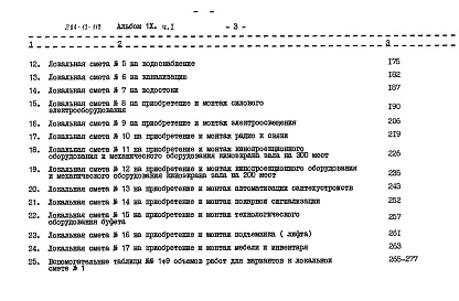 Состав альбома. Типовой проект 264-13-118Альбом 9 Сметы часть 2