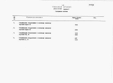 Состав альбома. Типовой проект 409-22-25.87Альбом 13 Шахтная известеобжигательная печь. Строительная часть