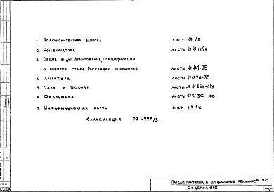 Состав альбома. Шифр РС 1717Альбом 1 Рабочие чертежи 