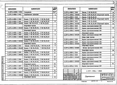 Состав альбома. Серия 1.117.1-15пв ПанелиВыпуск 1 Панели. Рабочие чертежи