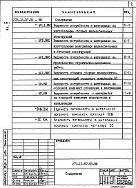 Состав альбома. Типовой проект 272-12-57.83Альбом 5 Ведомости потребности в материалах