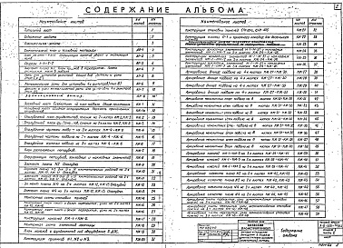 Состав альбома. Типовой проект А-II-300-74/113Альбом 1 Архитектурно-строительные чертежи. Часть 2 Вариант решения подвала в водонасыщенных грунтах