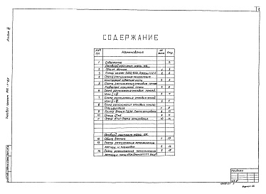 Состав альбома. Типовой проект 902-1-65Альбом 3 Строительные решения. Подземная часть   