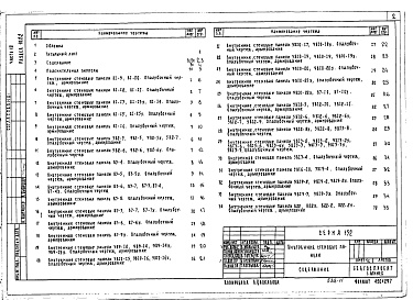 Состав альбома. Типовой проект 111-152-13/1Альбом 23 Внутренние стеновые панели (Р10.2-1)