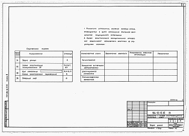 Состав альбома. Типовой проект 904-02-15.85Альбом 3 Приточная вентиляционная камера с одним вентилятором и секцией орошения