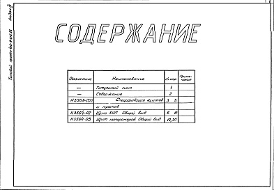 Состав альбома. Типовой проект 406-9-275.83Альбом 3 Тепловой контроль и автоматика. Чертежи-задания заводу -изготовителю