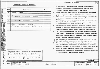 Состав альбома. Типовой проект 87-089/1.2Альбом 6 Часть 1.85, 2, 3, 4, 5, 6 Архитектурно-строительные чертежи, отопление и вентиляция, водоснабжение и канализация, газоснабжение, электрооборудование, устройства связи выше отм.0.000