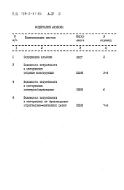 Состав альбома. Типовой проект 705-2-57.84Альбом 4 Ведомости потребности в материалах