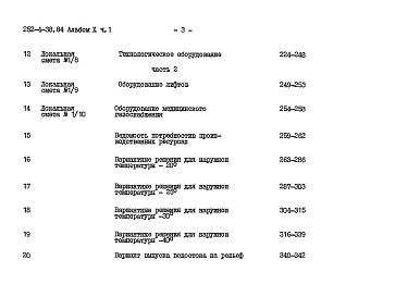 Состав альбома. Типовой проект 252-4-38.84Альбом 10 Сметы