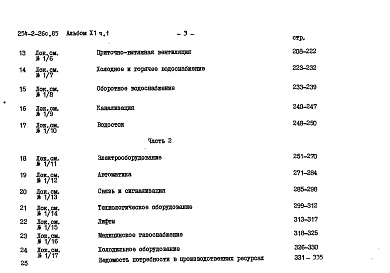 Состав альбома. Типовой проект 254-2-26с.85Альбом 11  Смета. Часть 1, 2    