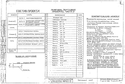 Состав альбома. Типовой проект 407-3-162Альбом 2 Общестроительная часть. Часть 3 Железобетонные прокатные панели