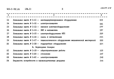 Состав альбома. Типовой проект 901-3-192.84Альбом 8 Часть 1 Сметы  