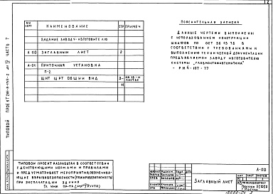Состав альбома. Типовой проект 281-8-135-2Альбом 4 Задание заводу изготовителю