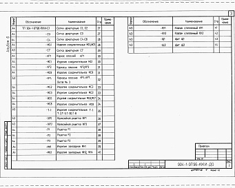 Состав альбома. Типовой проект 904-1-97.96Альбом 6 Строительные изделия