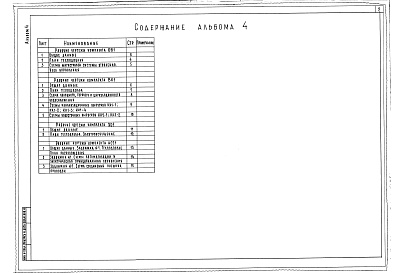 Состав альбома. Типовой проект 248-4-81.1.88Альбом 4 Отопление и вентиляция, внутренние водопровод и канализация, электрооборудование, автоматизация сантехнических систем ниже отметки 0.000