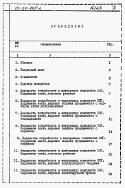 Состав альбома. Типовой проект 113-24-74/1.2Альбом 6 Ведомости потребности в материалах