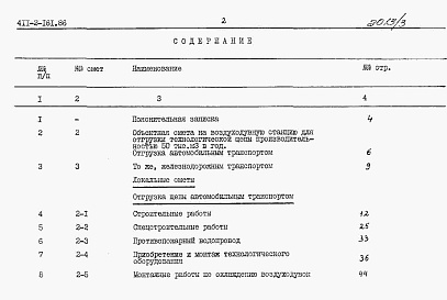 Состав альбома. Типовой проект 411-2-161.86Альбом 3 Сметы.     