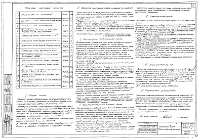 Состав альбома. Типовой проект 416-7-94Альбом 1 Архитектурно-строительная и электротехническая части