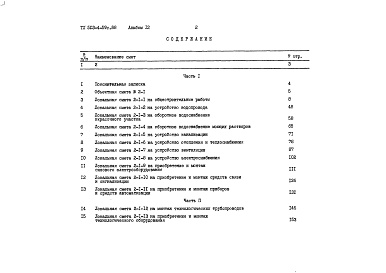 Состав альбома. Типовой проект 503-4-59с.88Альбом 12 Сметы Часть 1, 2    
