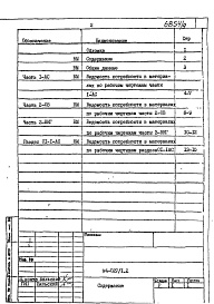 Состав альбома. Типовой проект 94-027/1.2Альбом 1 Часть 12 Ведомости потребности в материалах