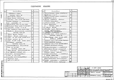 Состав альбома. Типовой проект 503-1-60с.86Альбом 2 Сантехнические и электротехнические чертежи    