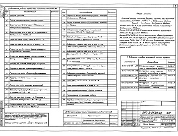 Состав альбома. Типовой проект 407-3-0540.90Альбом 2 Электротехнические решения. Схема и компоновочные чертежи    