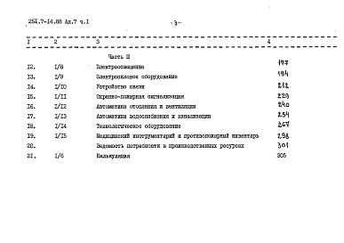 Состав альбома. Типовой проект 251-7-14.88Альбом 7 Сметы Часть 1, 2, 3