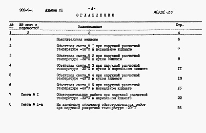 Состав альбома. Типовой проект 902-9-6Альбом 7 Сметы (стены панельные)  